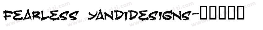 Fearless YandiDesigns字体转换
